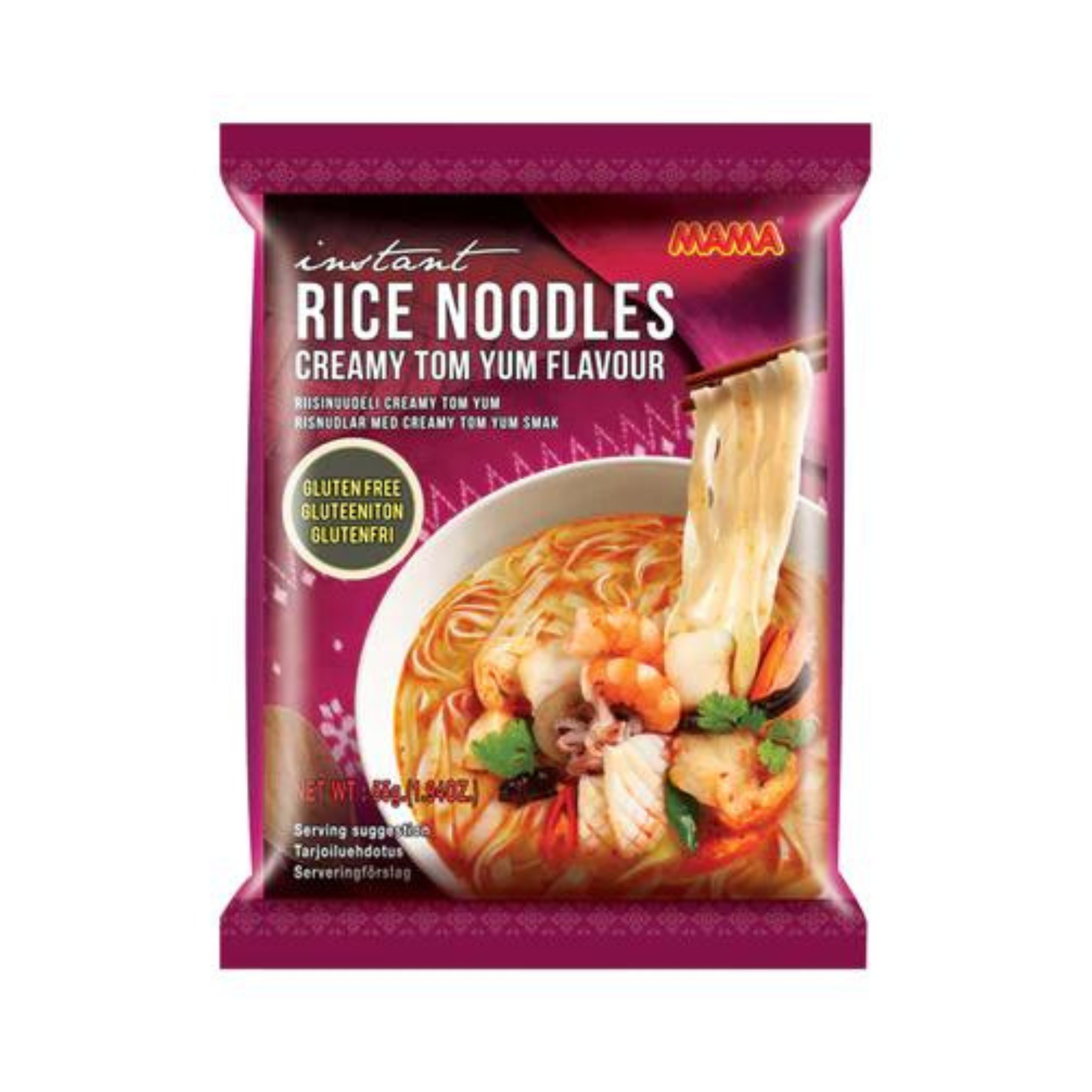 Instant Rice Noodles Creamy Tom Yum 55g, Mama