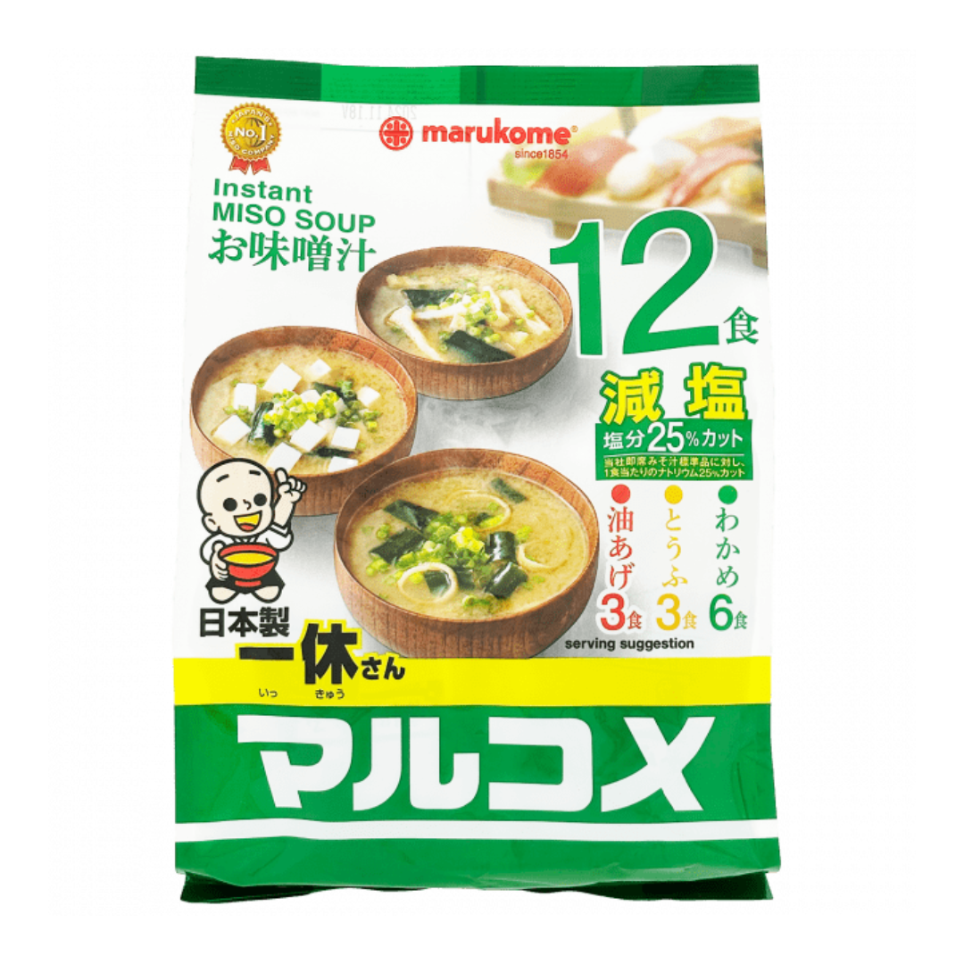 Instant Miso Soup 12P 258g, MARUKOME