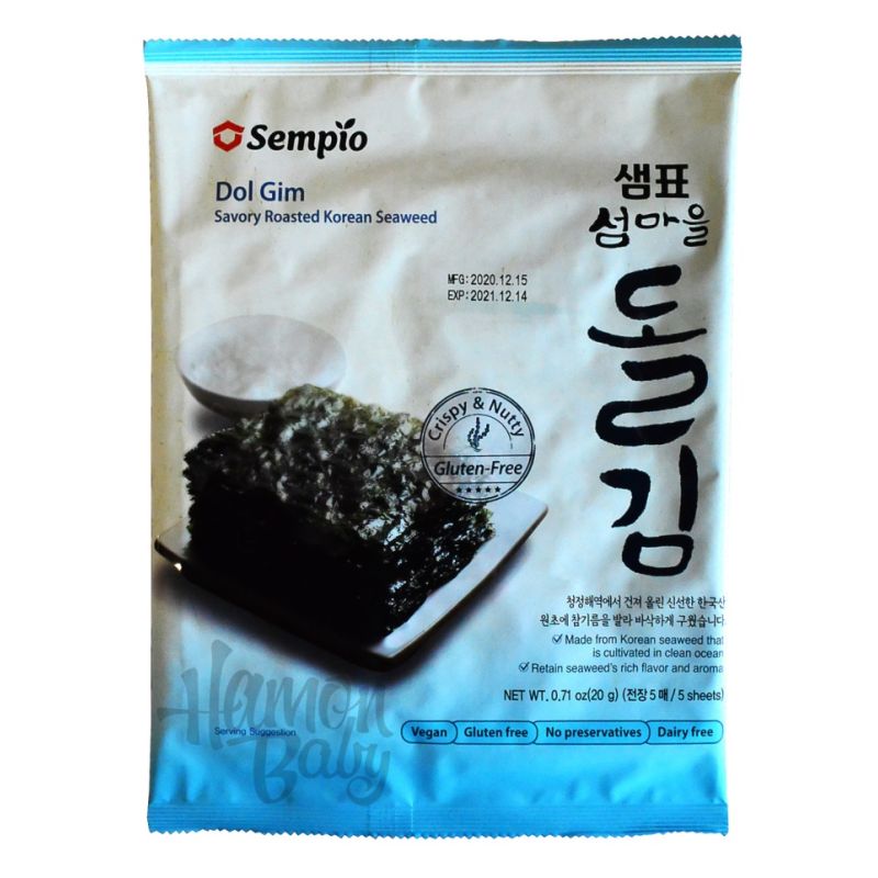 Savory Roasted Seaweed Dol Gim 5 sheets, Sempio