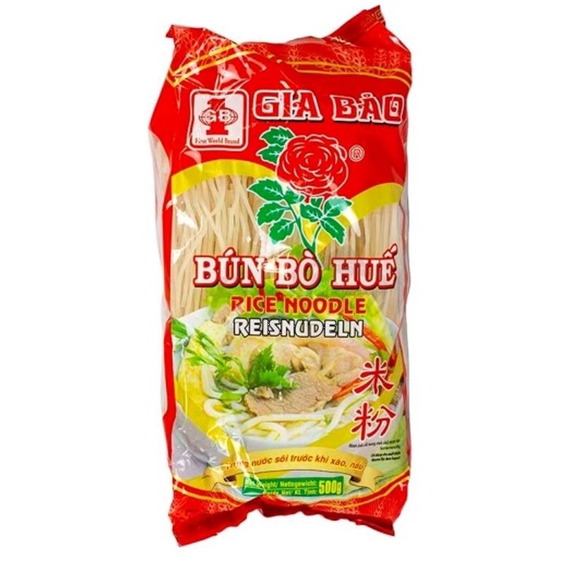 Rice Noodles 3mm (Pho Tuoi) 500g, Gia Bao