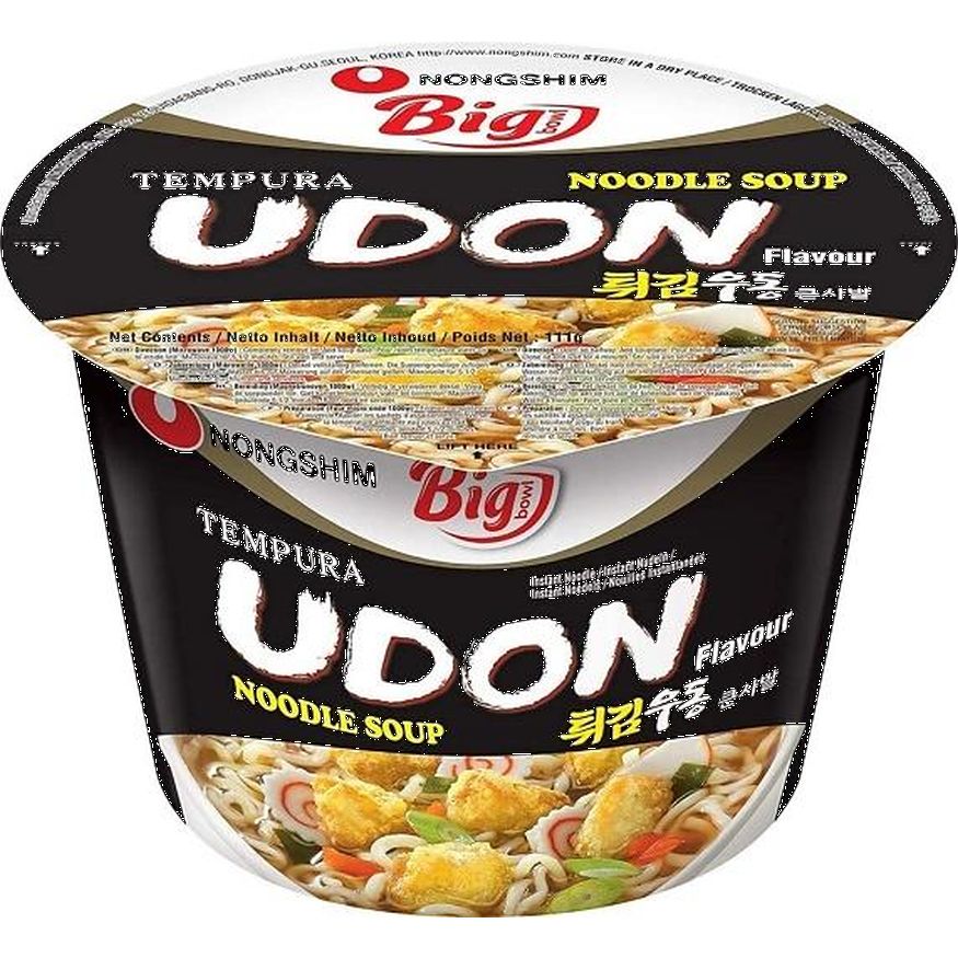 Instant Noodles Tempura Udon Big Bowl 111g, Nongshim
