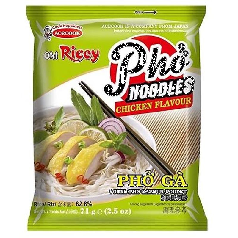 OR Instant Rice Noodle Chicken 71g, Acecook