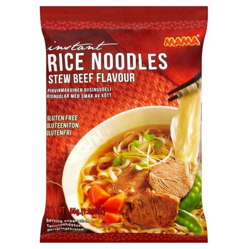 Instant Rice Noodle Stew Beef 55g, Mama