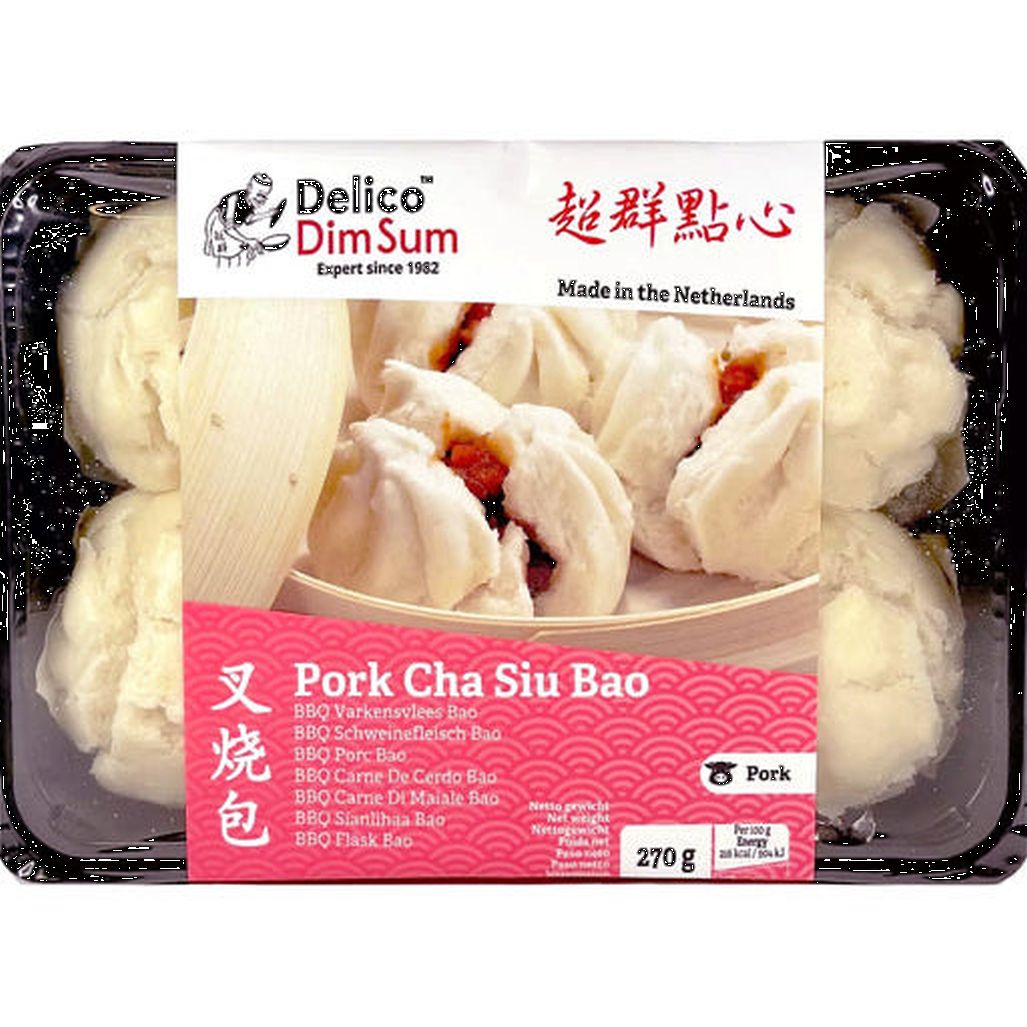 Cha Siu Bao 6 Pieces 270g, Delico