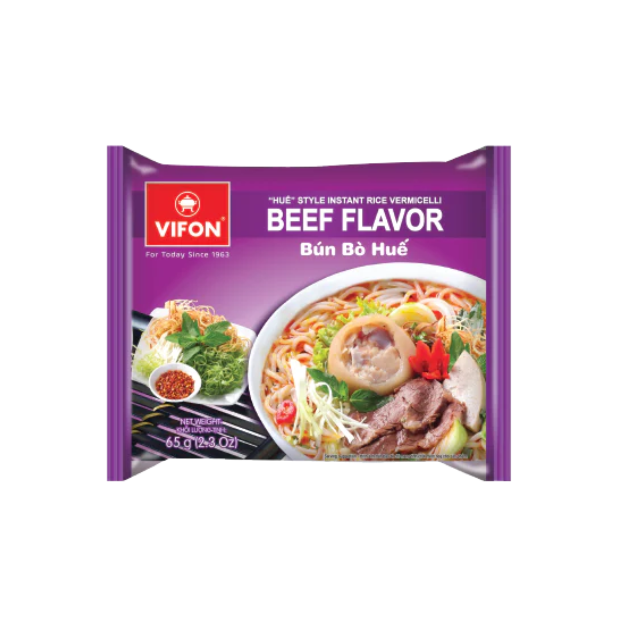 VIFON Inst Rice Vermicelli Beef Hue Style  65g